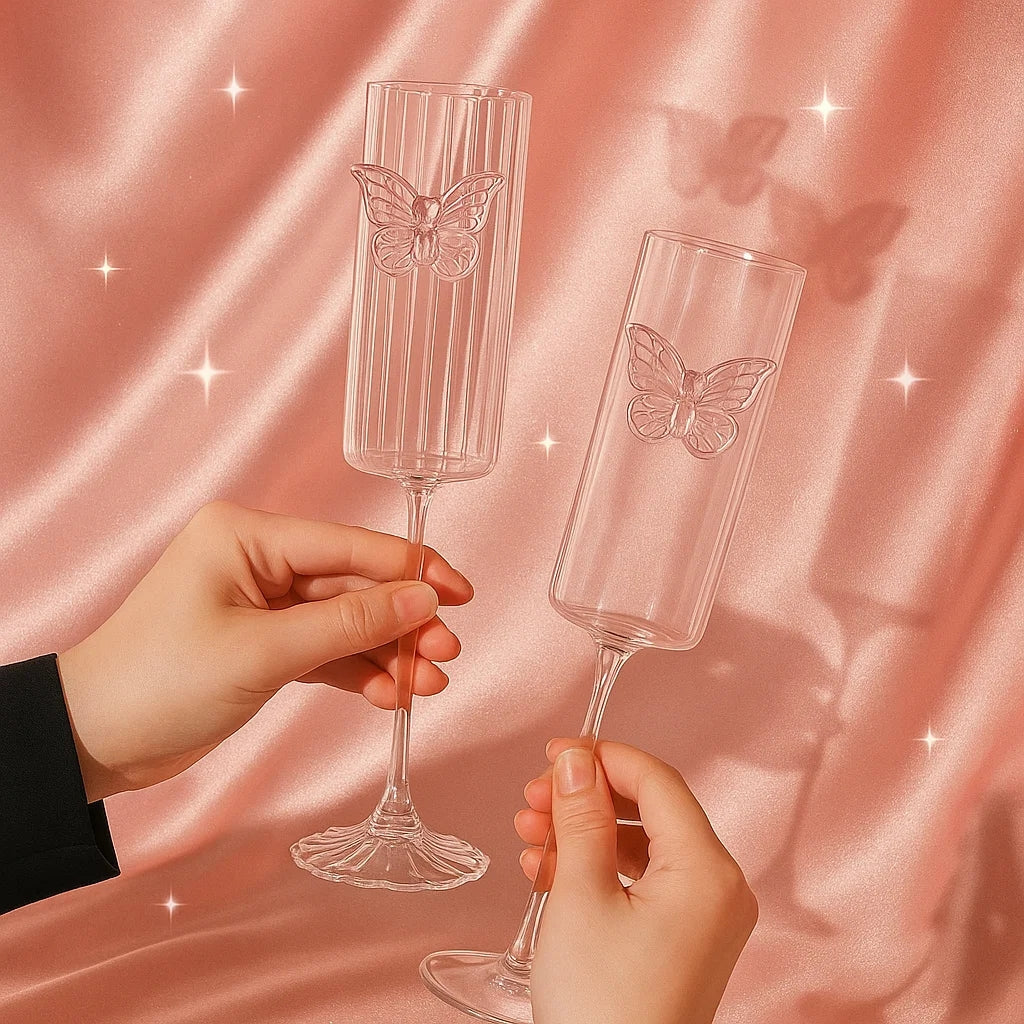 Butterfly Wine Glass Set-1
