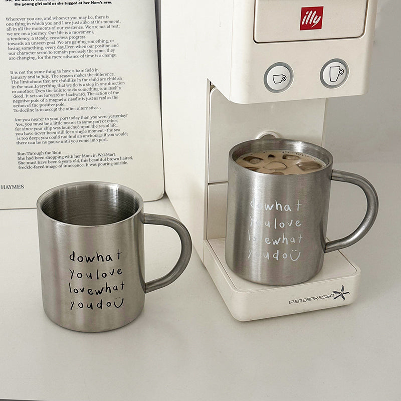 Stainless Steel Letters Mug-2