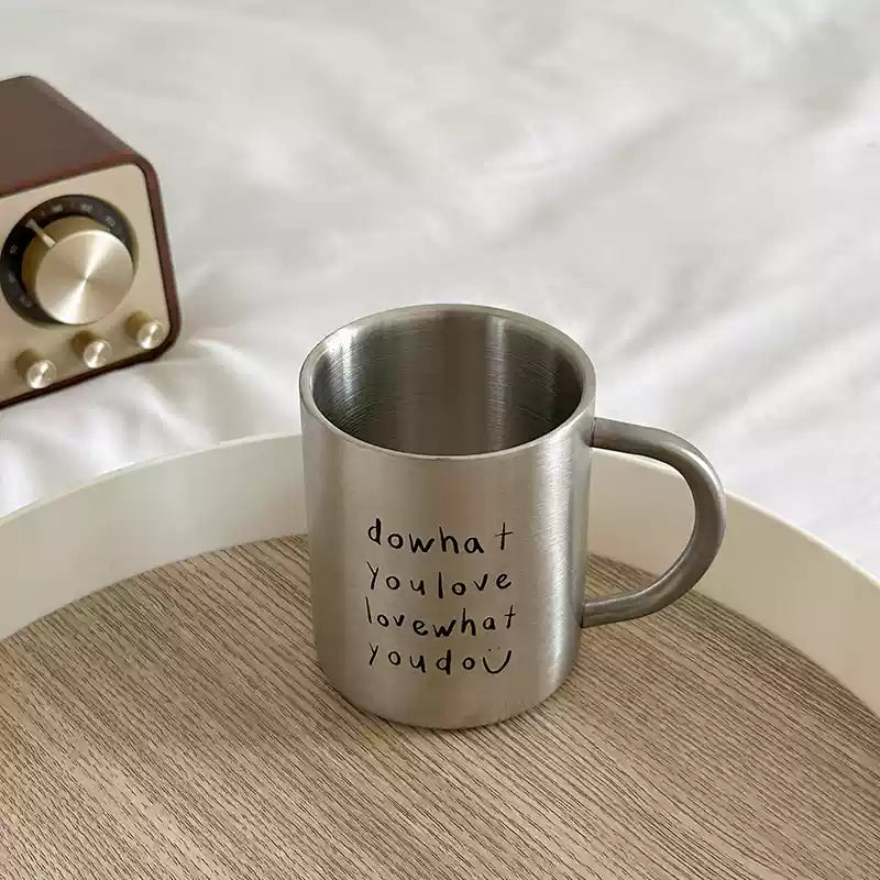 Stainless Steel Letters Mug-3
