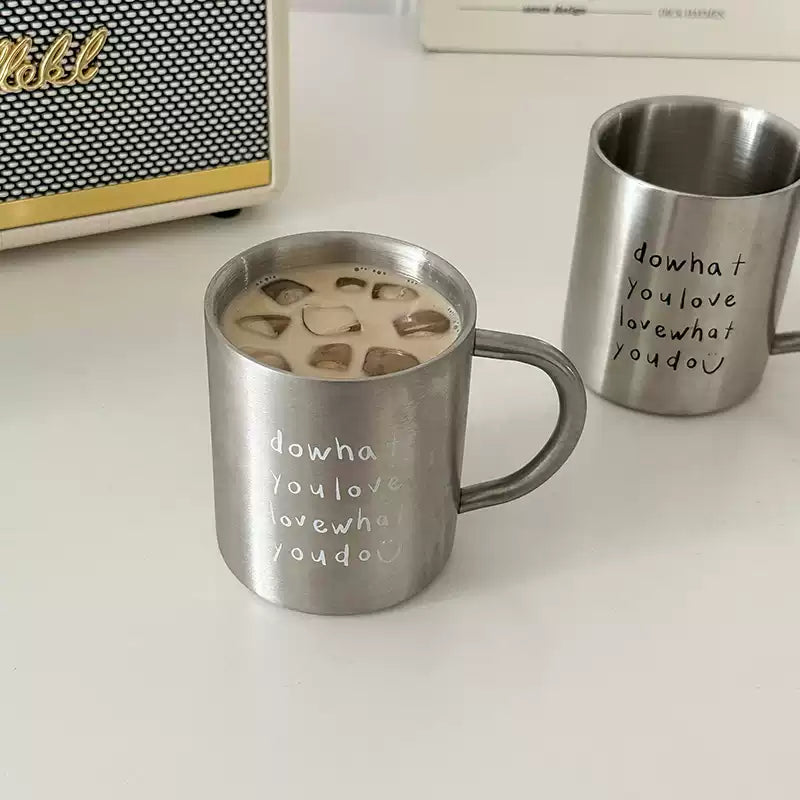 Stainless Steel Letters Mug-4