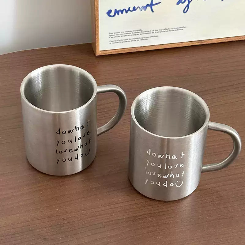 Stainless Steel Letters Mug-1