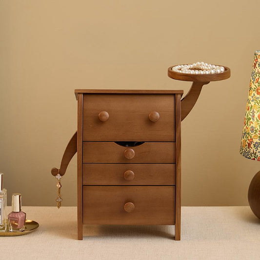 Robot Solid Wood Jewelry Box-0